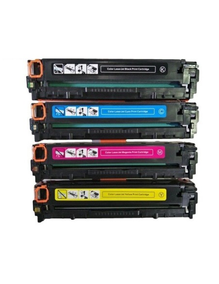 Multipack Kit 4 Toner Compatibile con HP CF210X/11A/12A/13A 131X Colori